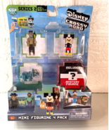 Disney Crossy Road Series 2   Mini Figurine 4-Pack Minnie Rex Will &amp; Mys... - £6.60 GBP