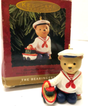 HALLMARK Abearnathy Bearinger of Victoria Circle 2 1/8&quot; Christmas Ornament - £3.95 GBP