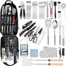 Prettyfine 35 Pc. Camping Kitchen Utensil Set Outdoor Kitchen, Parties And More. - £41.06 GBP