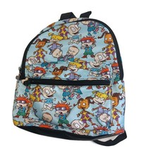 Bioworld Nickelodeon Rugrats MINI Soft Backpack Blue Multi-Color 11&quot; x 9&quot; - £29.48 GBP