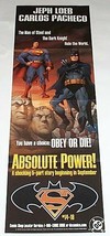 2004 Superman Batman 34x11 DC Comics shop dealer promotional promo poste... - £16.50 GBP