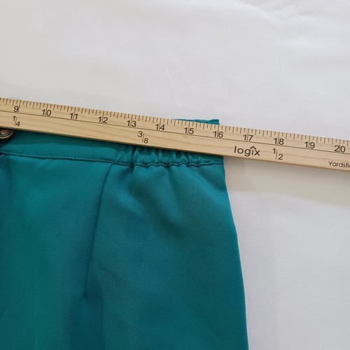 Vintage City Girl By Nancy Bolen Women's Turquoise Back Zip & Slit Skirt Size 14 Item image 13