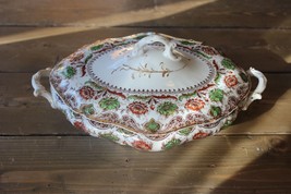 Antique Dunn Bennett CORONATION Imperial Semi Chine Serving Bowl with Lid - £32.23 GBP