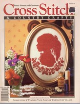 Cross Stitch &amp; Country Crafts Magazine Sept/Oct 1991 Silhouettes Weather... - $14.84