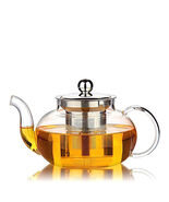 Blown Glass Teapot and Stainless Steel Filter 600ml 21fl oz - $744.84 MXN