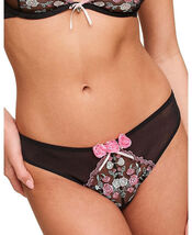 Adore Me Levana Womens Brazilian Panty - Floral Black, Large - $12.87