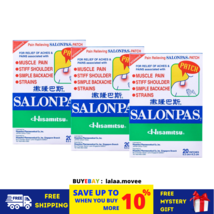 3 BOX (20 Patches) SALONPAS Pain Relieving external Arthritis Back Muscle Ache - £23.63 GBP