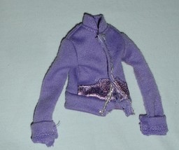 skipper doll clothes purple hoodie jacket  fits vintage Barbie little sister - £6.40 GBP