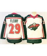 Men&#39;s Marc-Andre Fleury White Jersey Minnesota Wild 25TH Uniform - $1,159.34 MXN
