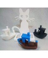 3D Cat Phone Holder Printed Figurine and 3D Printed Benchy Boats 30# - €20,67 EUR