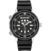 SEIKO SNJ031 Hybrid Dive Watch for Men - Prospex - Solar, with Black Dial, Light - £387.19 GBP