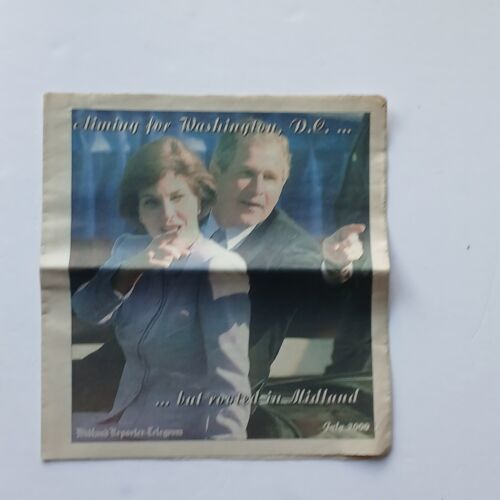 Midland Reporter Telegram July 2000 Aiming for Washington DC.. George W ... - $9.49
