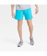 All In Motion Men&#39;s Unlined 7&quot; Running Shorts SMALL Turquoise Blue Stret... - €18,39 EUR