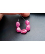 Rare Large Sizes AAAAA+ All New Bright Vivid Red Pink Ruby Beads 5pc Set... - €90,34 EUR