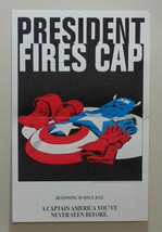 Vintage 1986 Captain America promo poster: Marvel Comics 17x11 promotion... - $59.39