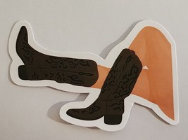 Pair of Legs and Western Boots Multicolor Cartoon Sticker Decal Embellishment - £1.80 GBP