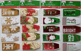 Christmas Large Foil Gift Tie Tags w Silver Strings 25/Pk SB, Select: Theme - £2.40 GBP