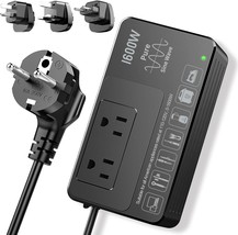 1600W Voltage Converter 220V to 110V  Power American Appliances Overseas... - $125.99