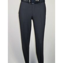 Men Suit BERLUSCONI Turkey Italian Wool 180's Single Breasted 623-03 Navy Plaid image 11