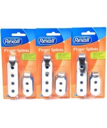 3 Packages Rexall 1 Large &amp; 1 Small Latex Free Foam Padded Finger Splints - $15.99