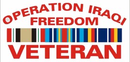 Operation Iraqi Freedom Decal - Veteran Owned Business - $4.39
