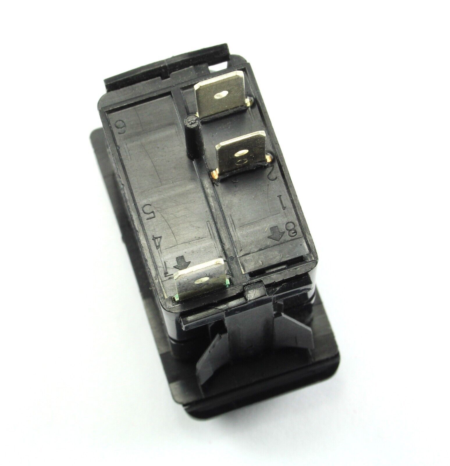 Carling Rocker Switch SPST RED Illuminated On/Off 20A 12DC, V1D1, Contura