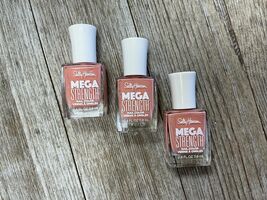 3X Sally Hansen Mega Strength Nail Polish Color #010 Her-Oine 0.4 Fl Oz - €12,62 EUR