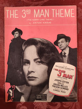 RARE Sheet Music The 3rd Man Theme Valli Orson Welles Anton Karas 1949 - £12.72 GBP