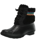 Sperry Women&#39;s Saltwater Sherpa Rain Boot, Rainbow Black, 5.5 - $79.19