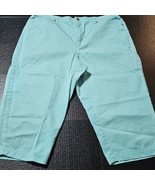 Crazy Horse Cropped Capri Pants Womens Size 16P (34&quot; Waist) Straight Leg... - $202.80 MXN
