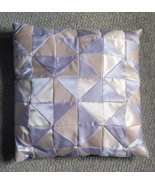 Vintage Square Decorative Throw Pillow Homemade Pink Purple Pinwheel Qui... - £39.50 GBP