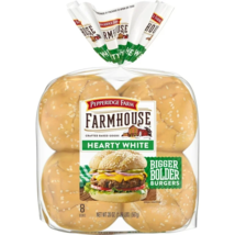 Pepperidge Farm Farmhouse Hearty White Hamburger Buns, 8 Count 20 oz. Ba... - £25.98 GBP+