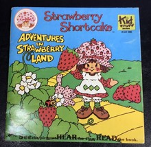 Vintage Strawberry Shortcake&#39;s &quot;Adventures in Strawberry Land&quot; Record &amp; Book - £7.11 GBP