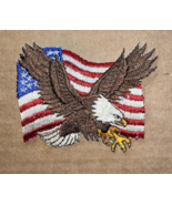 Bald Eagle USA Flag American Patriotism Symbols Patch - $6.86 CAD