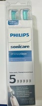 5 Pack Philips Sonicare C1 Replacement Toothbrush Heads Medium White - $468.93 MXN