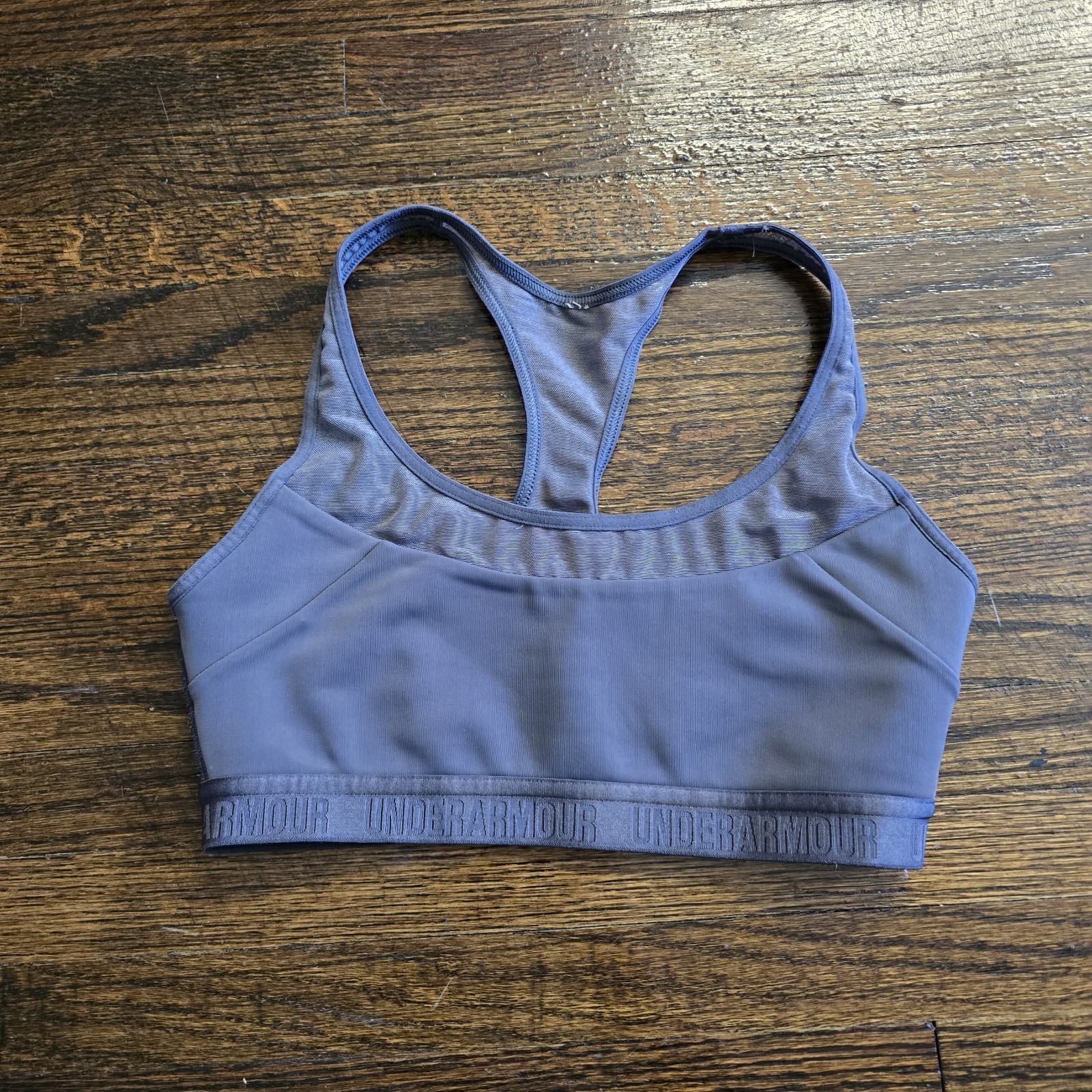 Under Armour Youth Girls Athletic Bra 2XS Gray Sports Bra Racer Back - $10.00