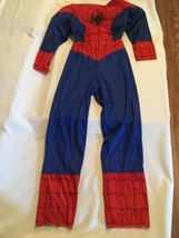 Size 7 8 medium Spider man costume marvel jumpsuit blue red no mask - £15.17 GBP