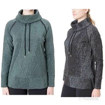 New Kirkland L Large Jacquard Pullover Womens Long Sleeve High Collar Fo... - $12.47