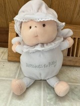 VGUC-10” 2004 Ty Pluffies Blessings to Baby Doll White Angel Wings Plush - $25.23