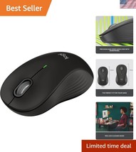 Ergonomic Full-Size Black Wireless Mouse - 2- Battery &amp; Optical Precision - $37.50