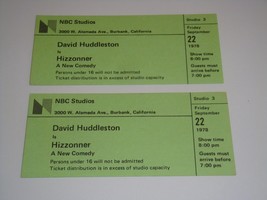 HIZZONNER 1978 TV SHOW TICKETS  David Huddleston NBC TELEVISION STUDIOS USA - £6.31 GBP