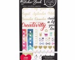 Kelly Creates Sticker Book, 30 Sheets, 1089 Total Stickers-Clear Sticker... - $9.99