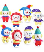 8 Pack Cute Clown Plush Doll, Stuffed Circus Clown Plush Toy Doll For Ca... - £28.23 GBP