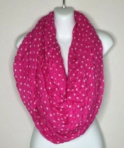 Womens Pink White Polka Dot Scarf Accessories Fashion One Size 38&quot; - £15.70 GBP