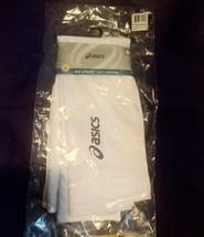 Asics Sol Shield Arm Sleeves Size S/M Compression White UPF 50+ Athletic Active - £6.74 GBP