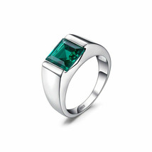 Solid 925 Sterling Silver Handmade Created Emerald Gemstone, Christmas G... - £54.59 GBP