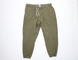 Vintage Gap Womens XL Faded Blank Cuffed Sweatpants Joggers Pants Olive Green - £31.61 GBP
