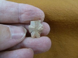 (CR592-6) 1/2&quot; Petite Fairy Stone Christian Cross Staurolite Crystal Matrix - £9.74 GBP