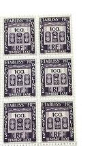 French India 1c Timbre Taxe Stamp Lot Mint Blocks Sheets Colonies image 2
