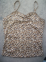 womens tank top leopard lace mouth valley size medium nwot - $24.00